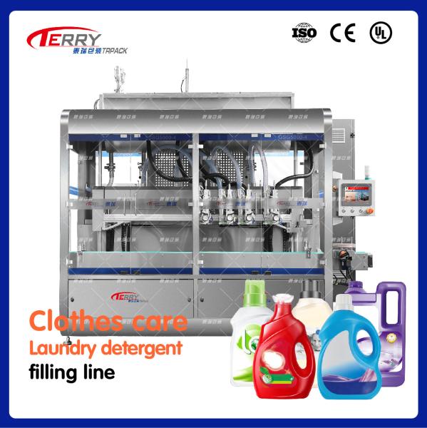 12 Heads Detergent Filling Machine for Floor Care Production 500-1000mL Different Material