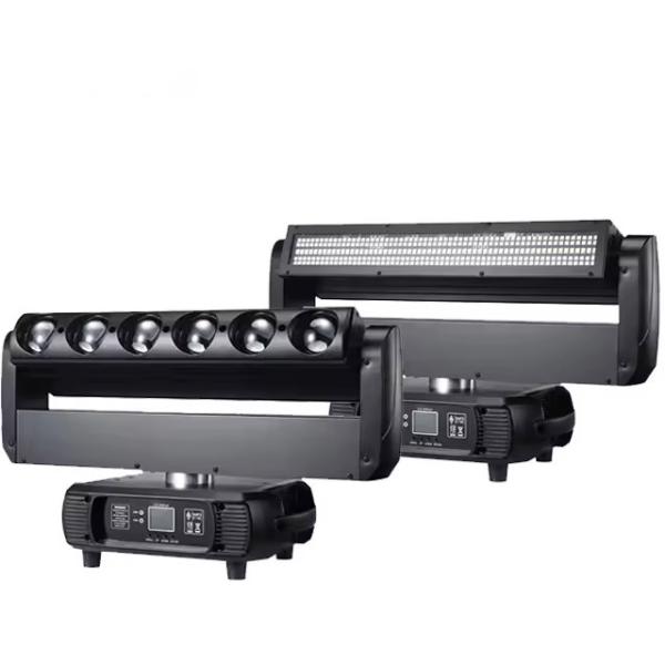 RGBW Wash Strobe LED Moving Head RDM Dj Light Disco Double Face 6x60w DMX Stage Lights LED Bar