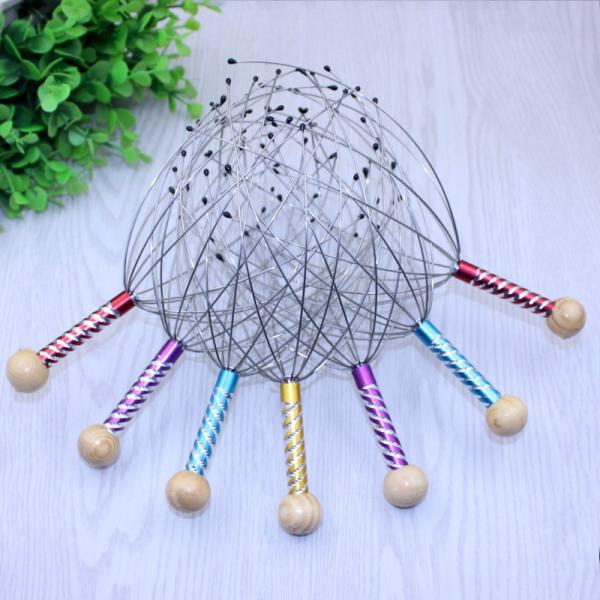 Custom Label Manual 12 Claw Scalp Massager Devices Comfort Head Scalp Massage Machine
