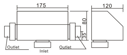 Induction Swimming Pool Heat Pump For Massage SPA Safe 175 X 120 X 80mm