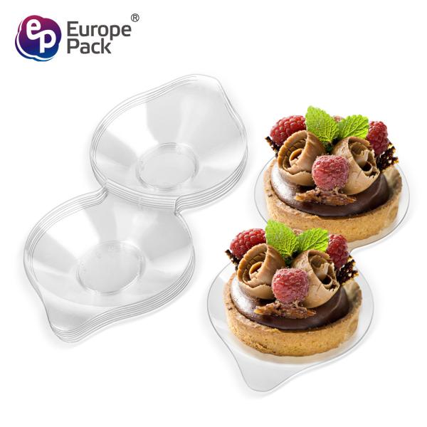 Food grade container disposable special shape hard  plastic plates