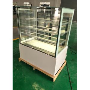 Автомобиль размораживает холодильник шкафа торта печенья двери витрины дисплея пекарни стеклянный