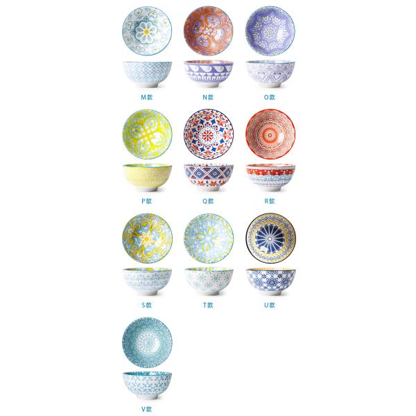 Шар красочного супа керамический, сейф микроволны шара фарфора с изготовленным на заказ логотипом