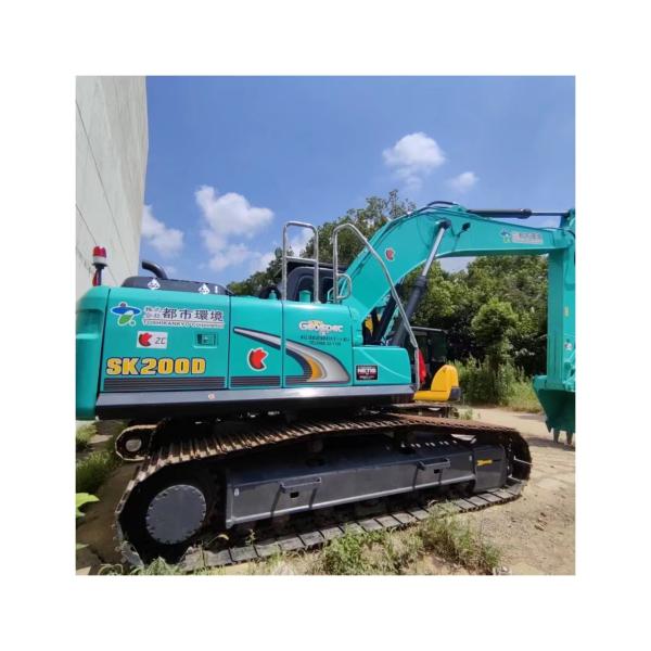 Fabricada en Japón, excavadora usada Kobelco SK200-8 de 20 toneladas con piezas originales.