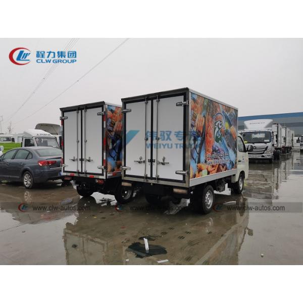 A entrega do marisco da gasolina de Foton 1T da relação refrigerou Van Truck