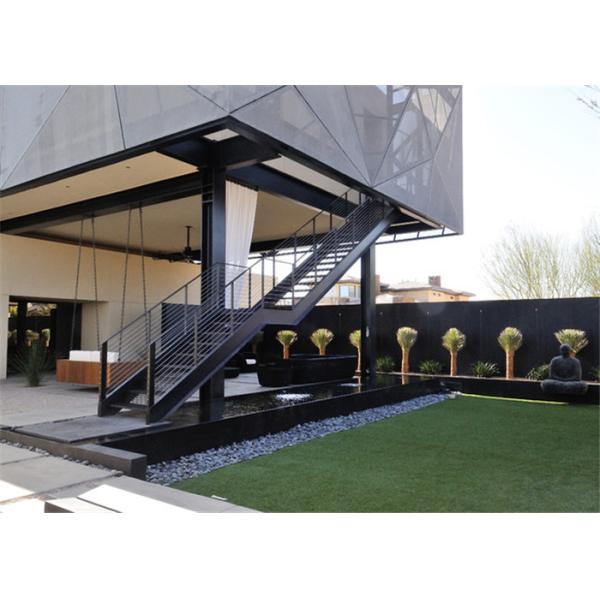 Outdoor Cast Iron Straight Flight Staircase