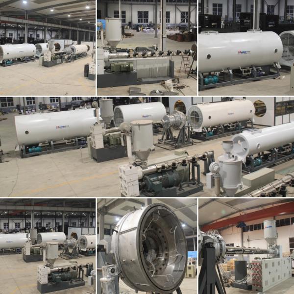 HDPE Outer Protective Pipe Extrusion Line with Vacuum Calibrating Method and Dust-Free Planetary Cutting for High-Speed Energy-Saving Pre-Insulated Pipe Production