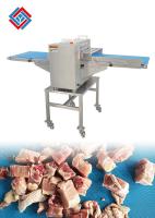 Grande entrée d'alimentation 50 cm Machine de coupe de viande de poulet commerciale avec sortie de ceinture