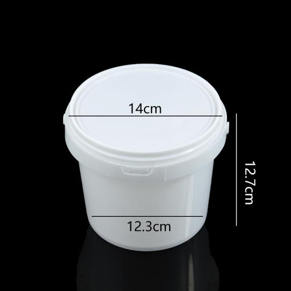 Airtight Clear Plastic Bucket With Lid, Ice Buckets For Parties, Reusable Ice Cream Cup With Handle, Food Storage Container, Food Grade Freezer And Microwave Safe For Sauce, Soup
