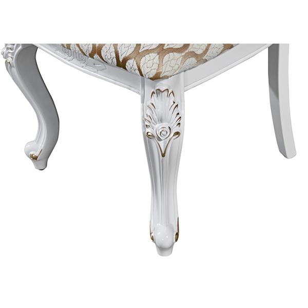 Elegant Retro Wood Carving Family European Dining Chairs