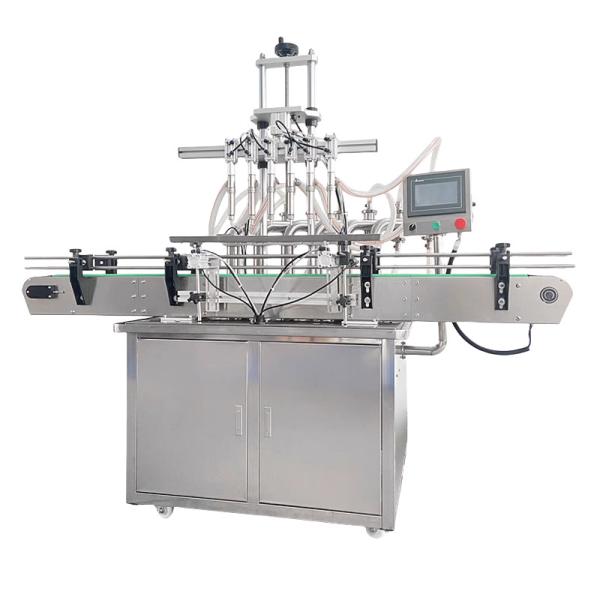 Automatic Production Machine Bottle Liquid Filling Capping Labeling Line Stainless Steel Oil Filler Machine Lip Oil Milk Carton