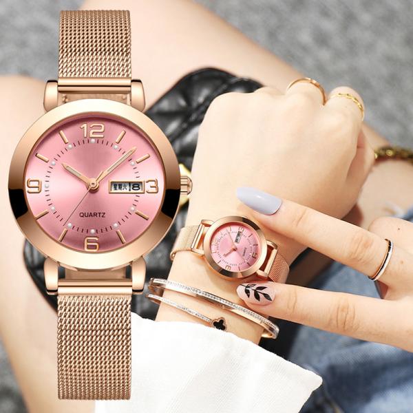 Luxury Japan Movement Women Quartz Chronograph Wrist Watch