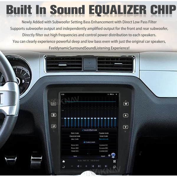 Android 13 Автомобильное радио GPS навигация для Ford Mustang Мультимедийный проигрыватель 09-13