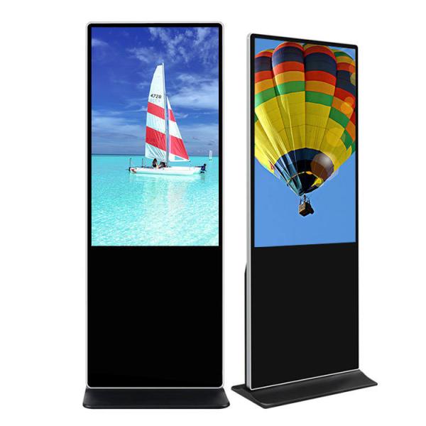 Free Standing 55 Inch Interactive Digital Signage Totem Full HD 1080P LCD Monitor