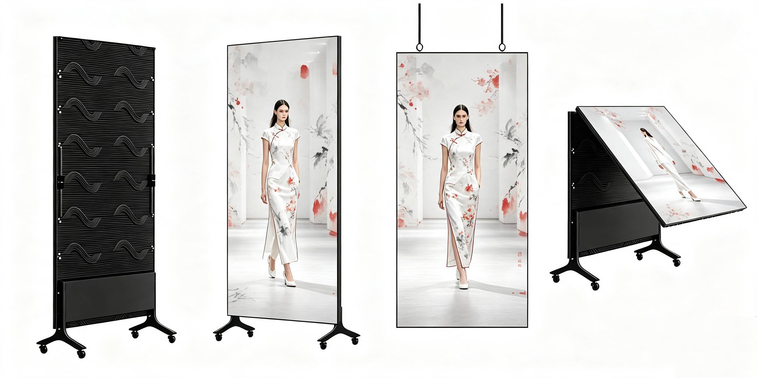 P2.976 USB Plug-and-Play LED Poster Display with 800nit High Brightness and 33mm Ultra-Slim Cabinet