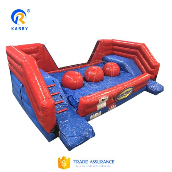 Big Balls Inflatable Wipeout Course Customized Obstacle Course Equipment for Adults
