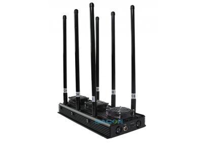 120w poderoso GPS UAV sinal de interferência de drone com 6 Omni Glass antenas