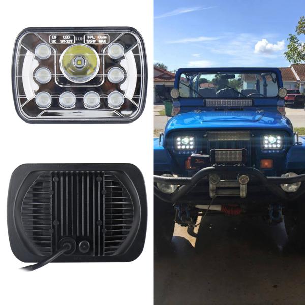 5x7 Inch Automotive Waterproof 55W LED Driving Lamps