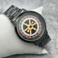 Seven Color Stainless Steel Strap Watch Quartz  Movement Analog Display Type