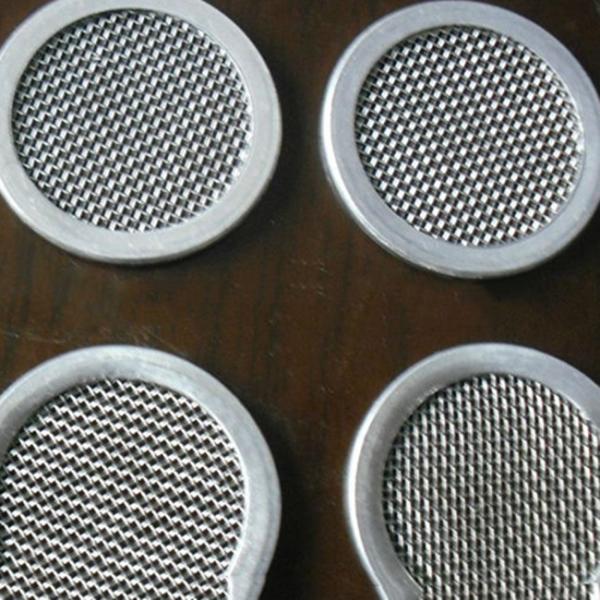 304 Stainless Steel Wire Mesh Filter Disc , Round Porous Metal Filter Disc