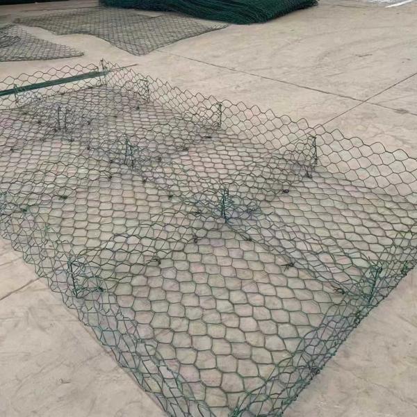 Cubierta de piedra galvanizada con agujero hexagonal de gabión tejido para la protección de la orilla del río y control de la erosión
