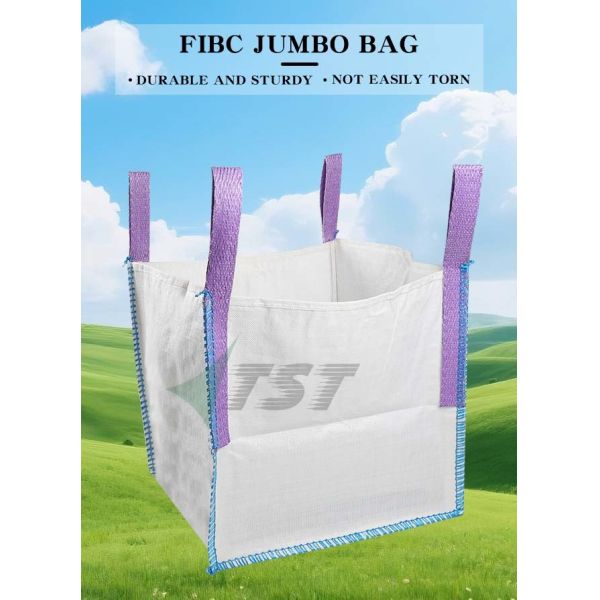 Branding Logo Printing U Panel FIBC Jumbo Bag UV Stabilization