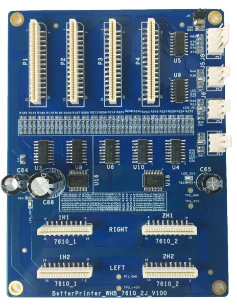 L'utilisation pour le jaillissement dessine panneau principal de jet d'encre d'interface réseau du kit 7610 à plat UV de tableau de commande d'imprimante d'imprimante le double