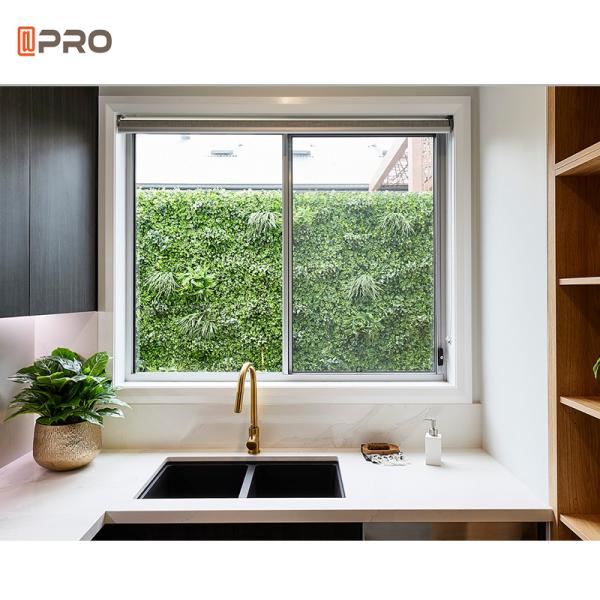 AAMA 12mm Simple Aluminum Sliding Windows Aluminum Frame Glass Windows