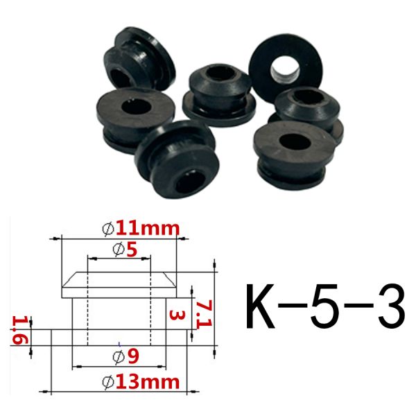Custom Sealing Silicone Rubber Cable Wire Seal Pipe Grommet with Durable High Temperature and Low Temperature Resistance