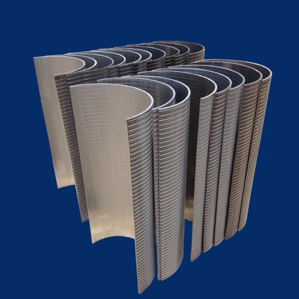 wedge wire screen panel  or v wire filter plate or johnson screen plate / arc screen plate / sieve bend screens
