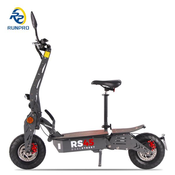 Cores personalizadas 2000W 48V Scooter elétrico adulto com assento e bateria removível 20ah