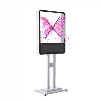 Claud Server 3D Hologram Fan Display 100cm 150cm Big Size 4 Arms 2K LED Display Fan Naked Eye 4 Arms Wifi App Control
