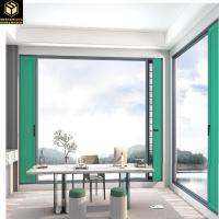 Villa Poussez et tirez rideau fenêtre murale fenêtre transparente en aluminium cadre coulissant