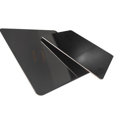 1000mm Super Mirror Stainless Steel Sheet SuS 201 Cold Rolled 8k Black Titanium Coated