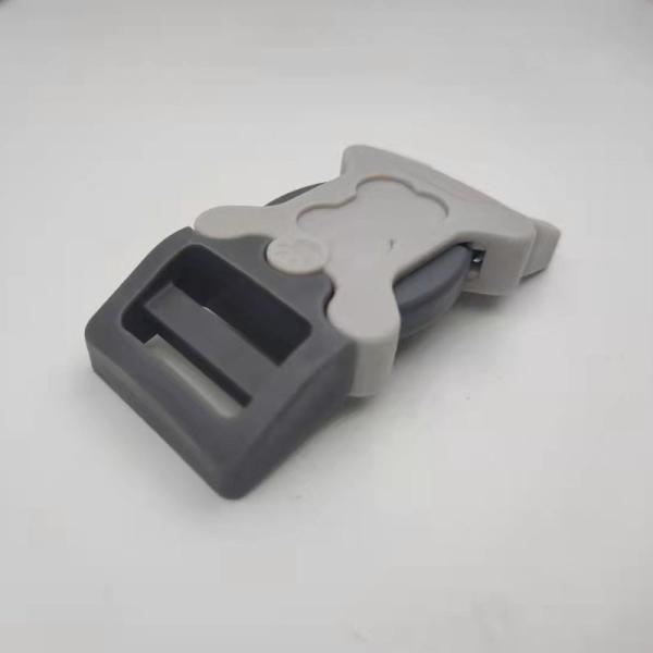 Nickel Colored Plastic Side Release Buckle White Gray 25mm Plastic Buckles