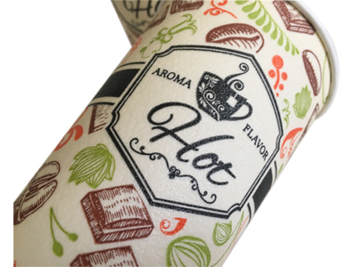 Custom Logo Disposable Paper Cups 8oz 12oz 16oz Hot Beverage