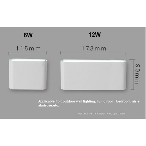 Slim LED Wall Light 6W 10W IP65 Waterproof AC85-265V