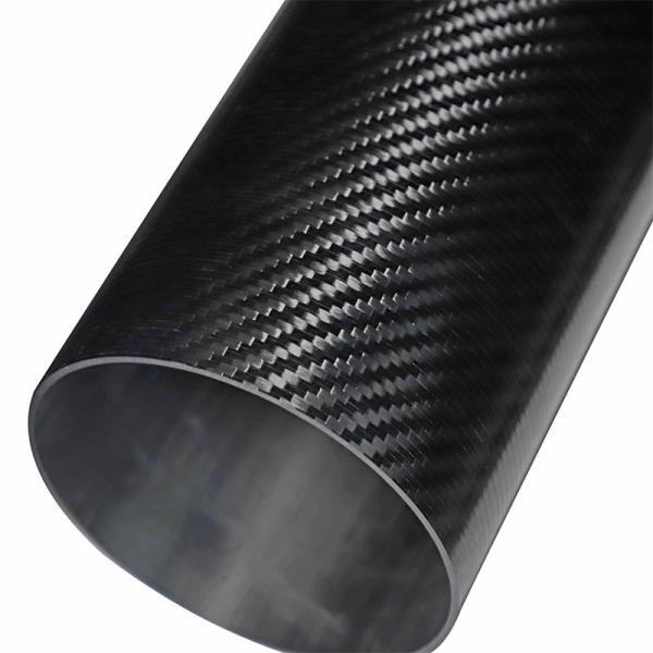 3K Filament Twill Pattern Carbon Fiber Tube Impregnated