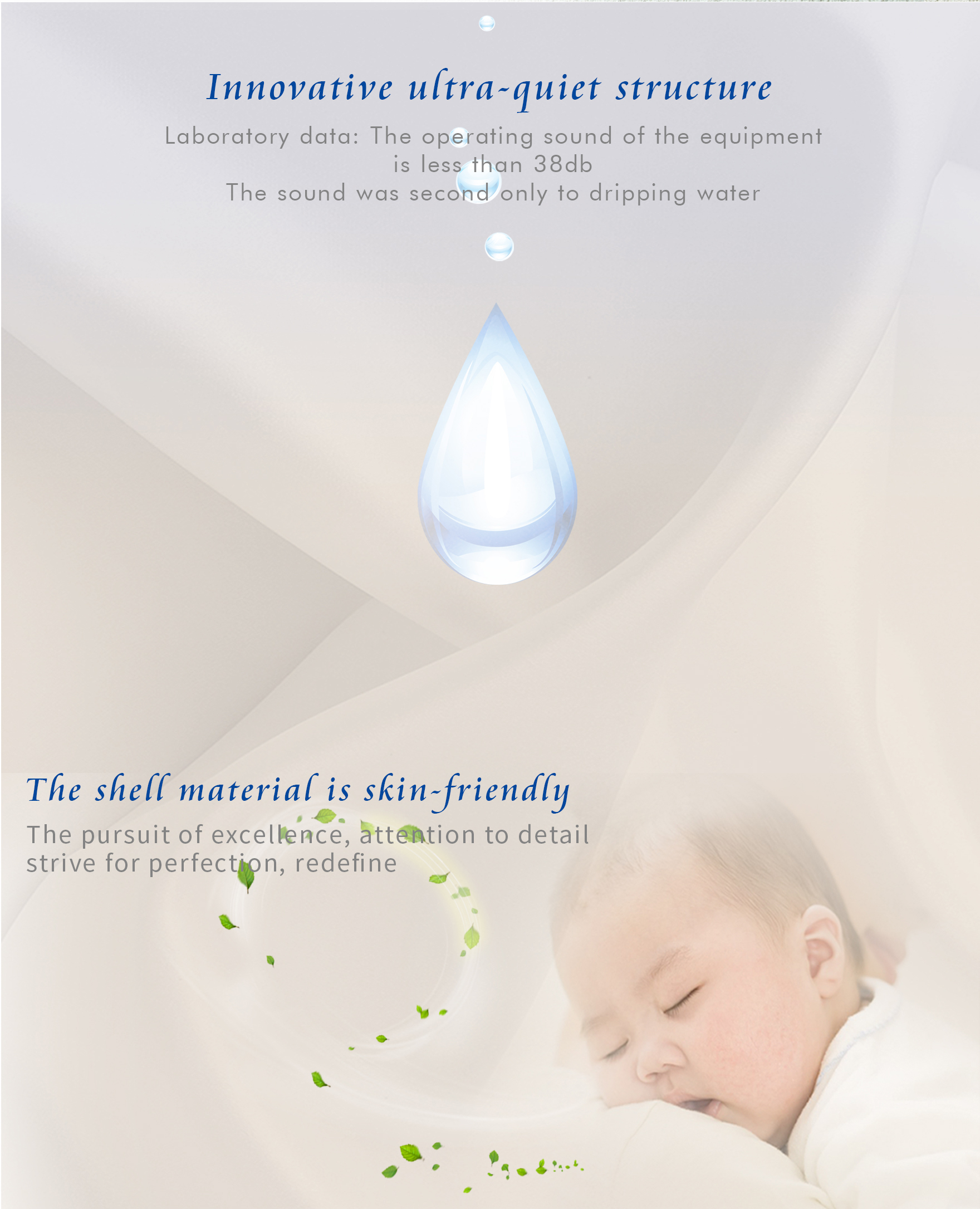 Ultra-Low Noise <38dB Aromatherapy Diffuser with 500m³ Coverage and 260ml Oil Capacity Essential Oil Diffuser