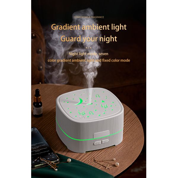 500mL Ultrasonic Aroma Air Humidifier Diffuser Machine With Noise Music Sleeping Sound