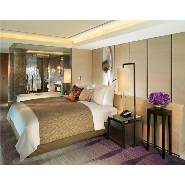 Résistant à l'usure Meubles d'hôtel modernes Packages de chambre à coucher Ensemble de métal en bois massif