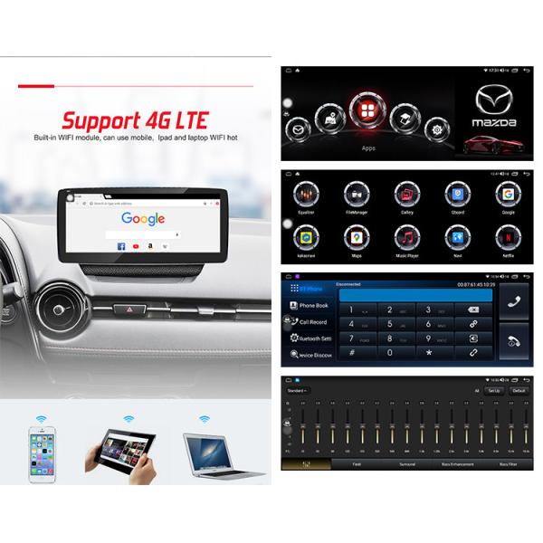 Автомобильный радиоприемник Multi Touch Android Stereo 4G DSP Bluetooth 5,0 Fit Mazda 2