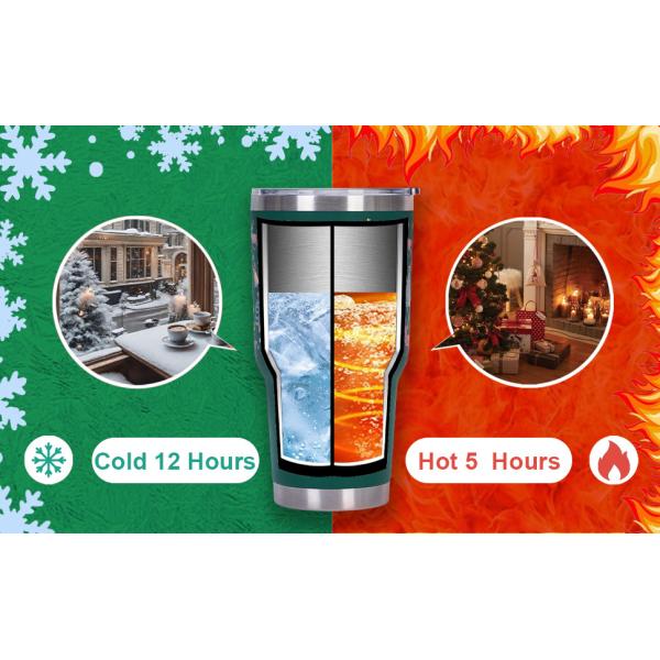 30 oz a granel con tapa y paja cápsula de café aislada cápsula de café duradera de doble pared aspirador de viaje taza de café térmica para bebidas calientes y frías