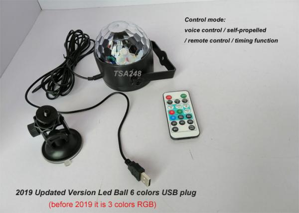 2019 Updated Version Mini Led Magic Ball Ball 6 Colors USB Plug USD3.45~4.95/pc TSA248B