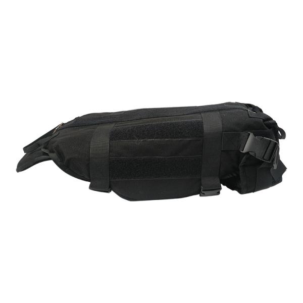 Impact Resistant Dog Ballistic Vest 3kg Black Bulletproof Dog Vest One Size Fits All