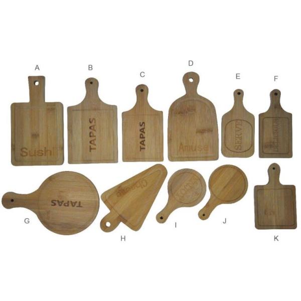 Cheap high quality different shapes Eco-Friendly Bamboo cutting /Cheese Board with Handle