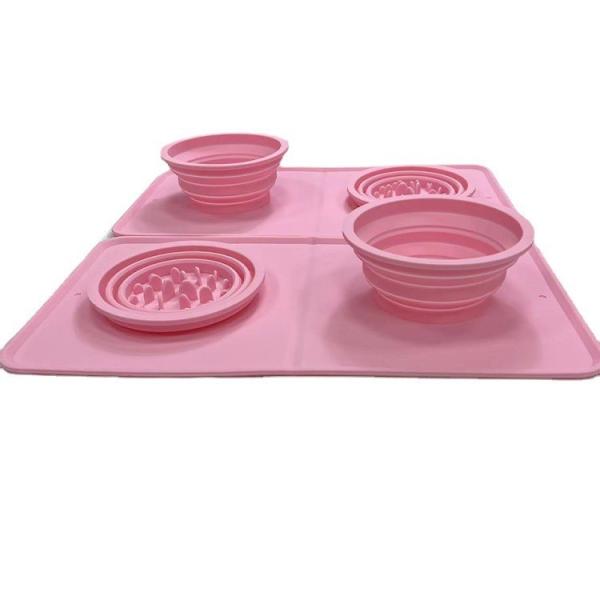 Silicone Retractable Pet Feeder Bowls Portable Dog Basin