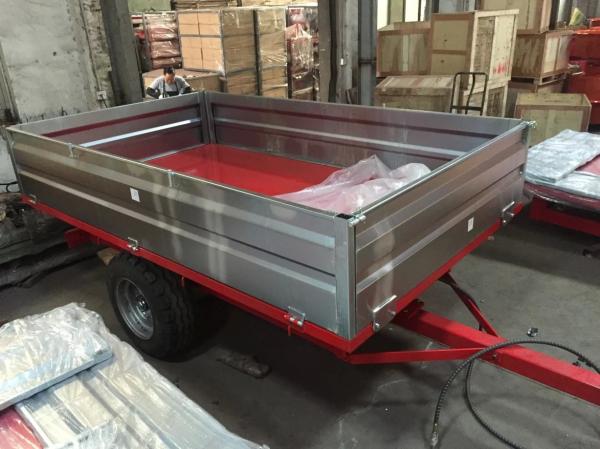 4T2W - 2wheel Dump Trailer With Loading Capacity 4ton;Farm Tractor Box Trailer; Hydralic Tipping Trailer