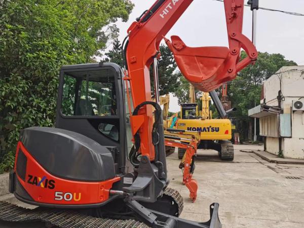 Japan Made 5 Ton Mini Hitachi Zaxis 50 Model Crawler Excavator with Isuzu Engine