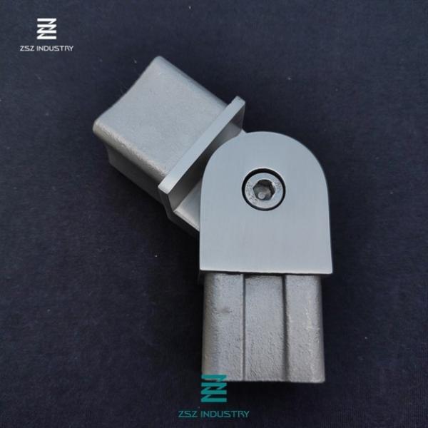 Flush Elbow 40x40mm Handrail Connector For Construction Decoration